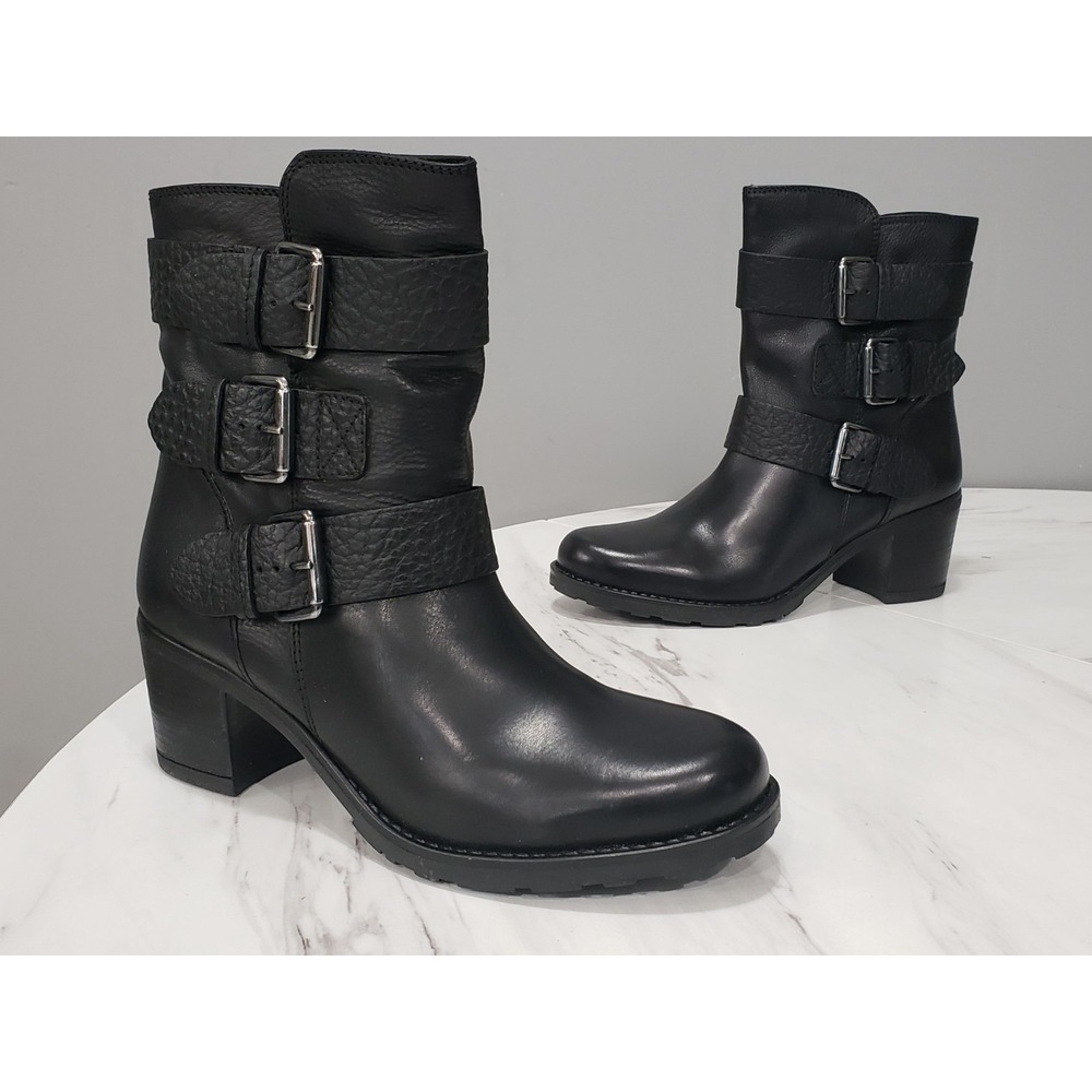 NEW NO BOX SIZE 8 Clark's Artisan FERNWOOD LAKE Leather Heeled Boots Mid-calf